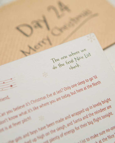 Christmas Elf Letter Advent Calendar - Eighth Edition