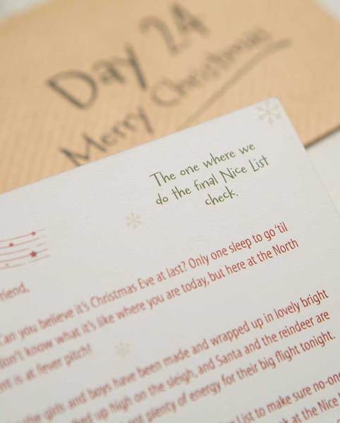 Third Edition Advent Letter Set (2019), Unique Christmas Advent Calendar Idea